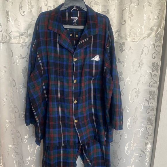 New KingSize Men's Multicolor Plaid 2 pcs Pagamas set size 3XL big. Plus size - Picture 1 of 10